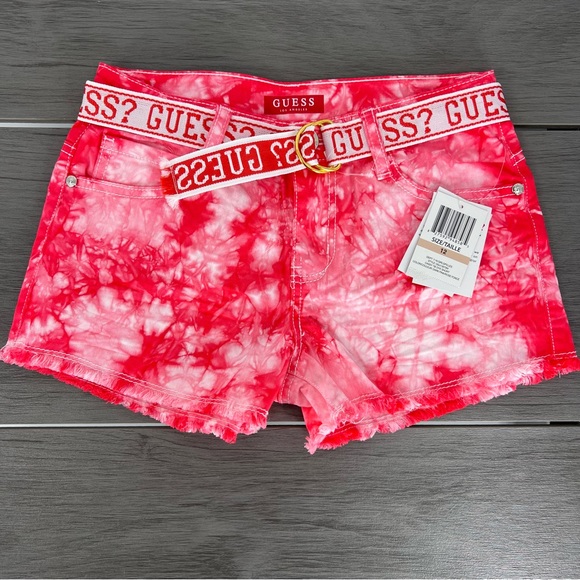NWT guess shirt pink tie dye youth kids 12 - Picture 2 of 7